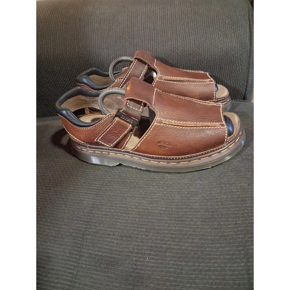Dr. Martens Mens Brown Leather Fisherman Sandals AirWair 9064 US 11 UK 10